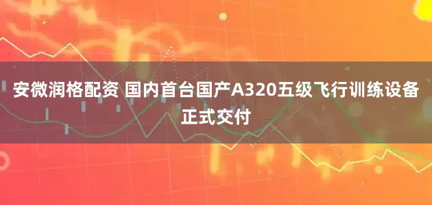 安微润格配资 国内首台国产A320五级飞行训练设备正式交付