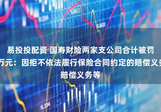 易投投配资 国寿财险两家支公司合计被罚16万元：因拒不依法履行保险合同约定的赔偿义务等
